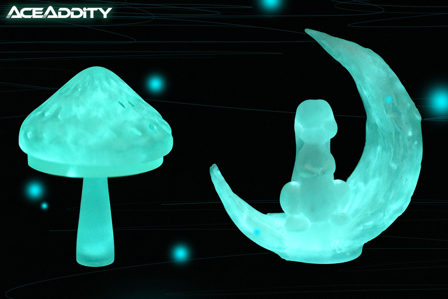 Let Me Light Up Your World – Meet Aceaddity's Glow-in-the-Dark Resin!