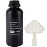 Aceaddity Translucent Glow In Dark Resin Compatible with Most 3D Printers