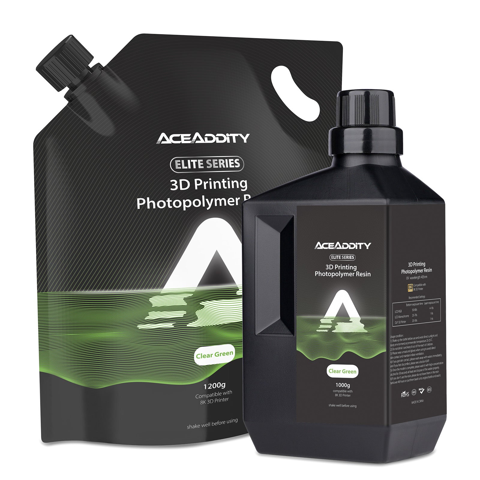 Aceaddity Elite Series Resin Compatible with 8K 3D Printer
