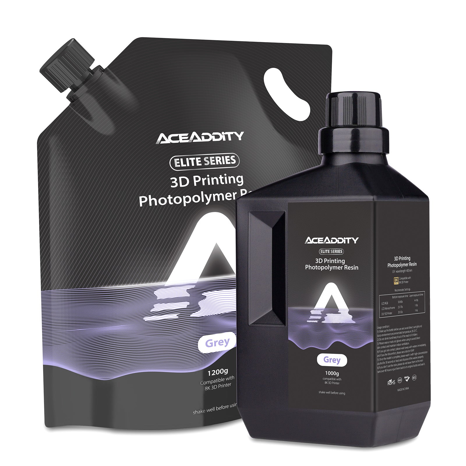 Aceaddity Elite Series Resin Compatible with 8K 3D Printer