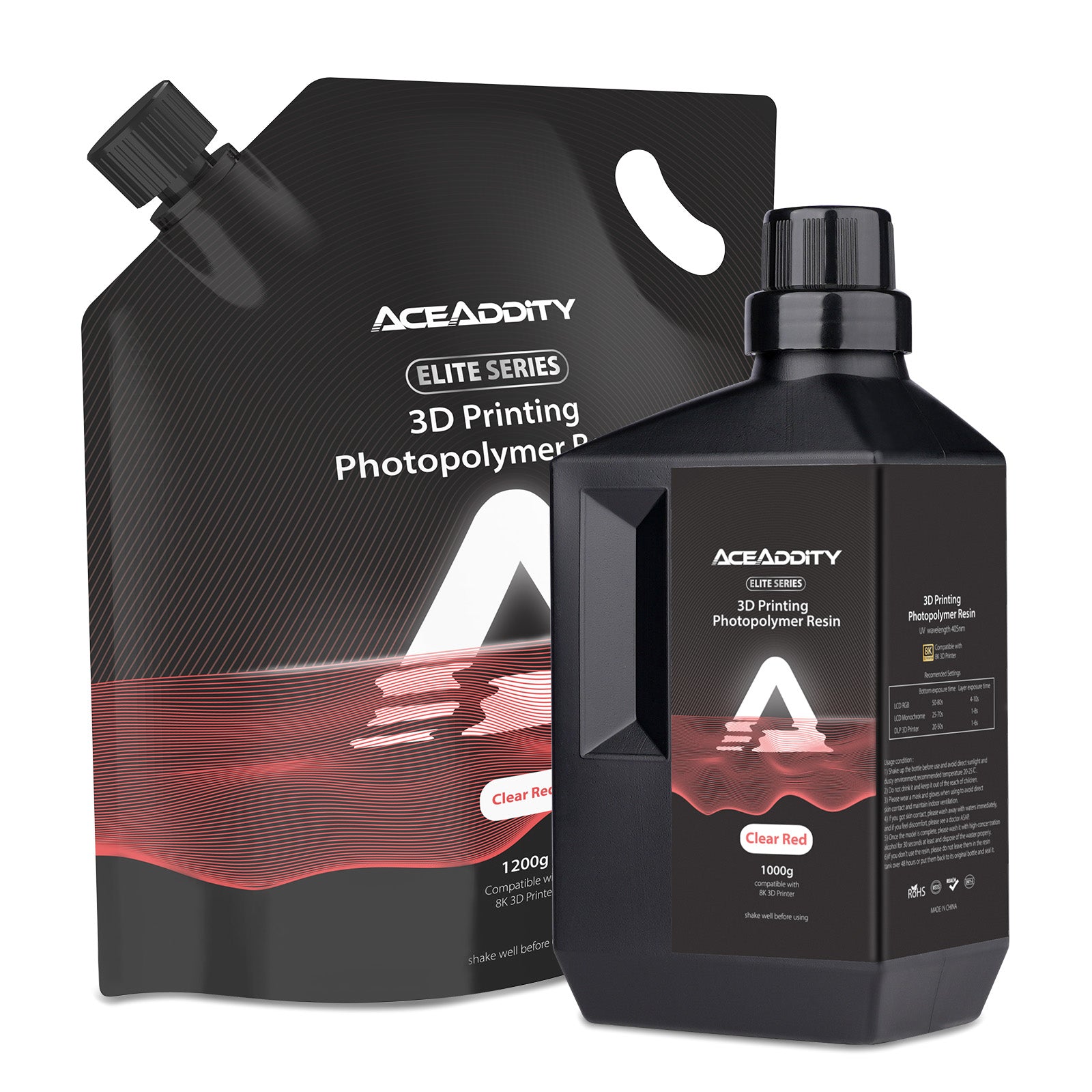 Aceaddity Elite Series Resin Compatible with 8K 3D Printer