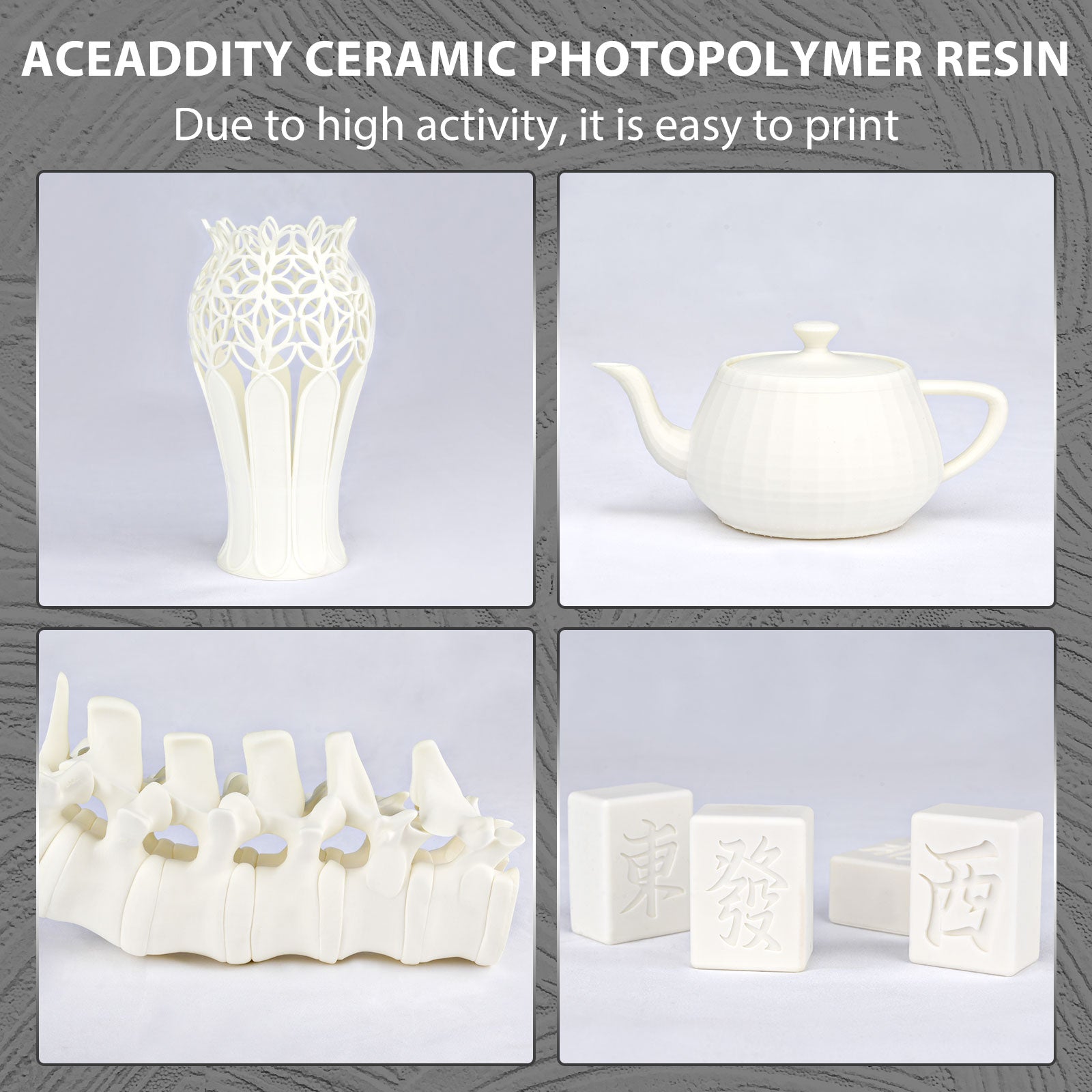 Aceaddity Ceramic Photopolymer 3D Printing Resin