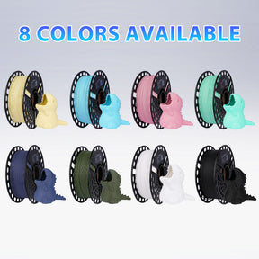 Matte PLA 3D Printer Filament, Dimensional Accuracy +/- 0.02 mm, 1 kg Spool, 1.75 mm