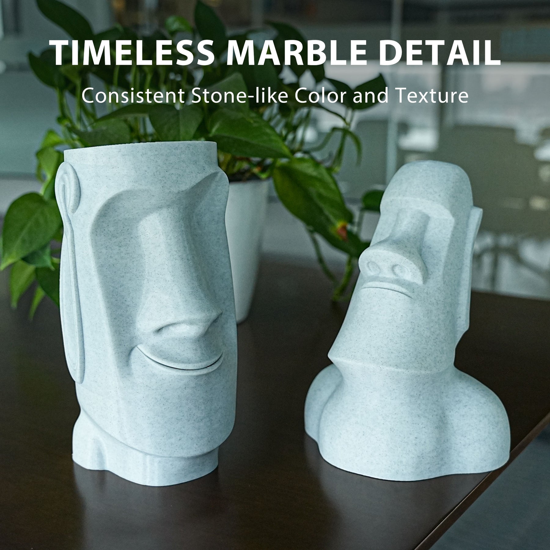 Marble PLA 3D Printer Filament, Stone-Like Texture, Dimensional Accuracy +/- 0.02 mm,1 kg Spool, 1.75 mm