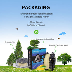 Matte PLA 3D Printer Filament, Dimensional Accuracy +/- 0.02 mm, 1 kg Spool, 1.75 mm
