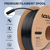 Aceaddity PETG Filament 1.75mm, 1kg Strong PETG 3D Printer Filament Dimensional Accuracy +/- 0.02mm