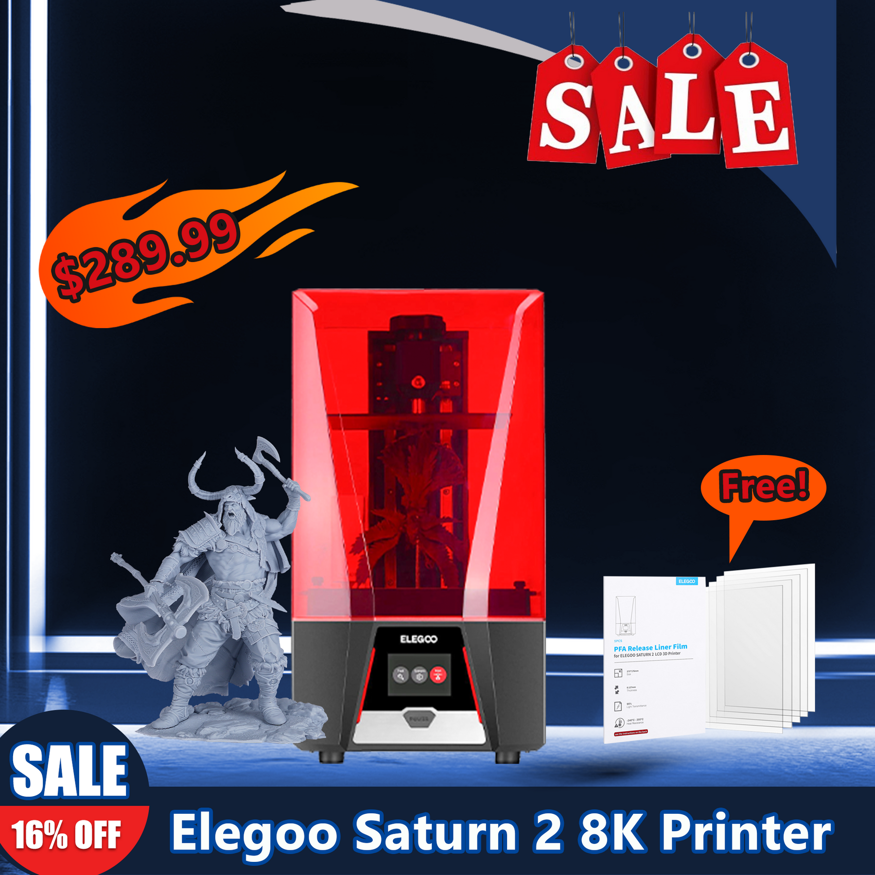 Elegoo Saturn 2: test of the 8k resin printer (preview) - 3D