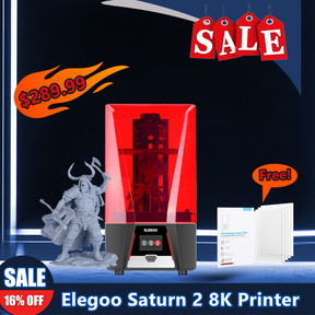 [Clearance Sale] ELEGOO Saturn 2 + Elite 8K resin 7.2 KG Combo Offer